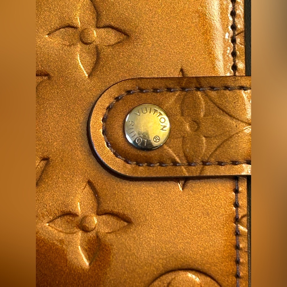 Louis Vuitton Vernis BRONZE agenda pm EUC with COA - Picture 5 of 14
